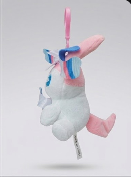 Sylveon Pokemon Cute 4’ Mini Backpack Plush Toy Key Chain