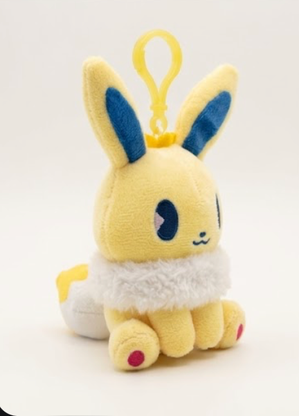 Jolteon Pokemon Cute 4’ Mini Backpack Plush Toy Key Chain