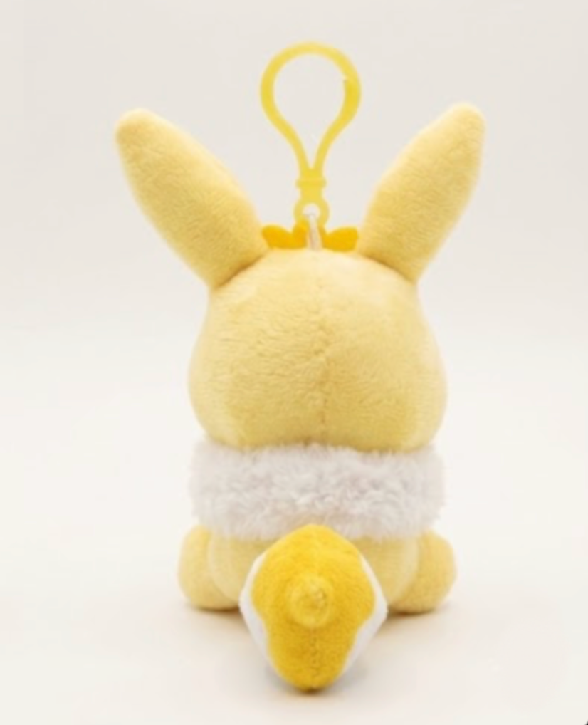 Jolteon Pokemon Cute 4’ Mini Backpack Plush Toy Key Chain