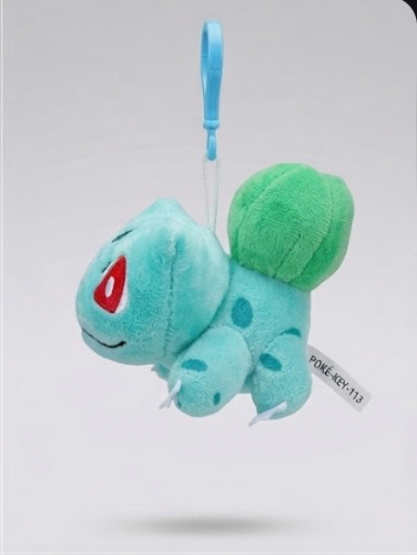 Pokemon Cute Small Bulbasaur 4’ Backpack Plush Key Chain